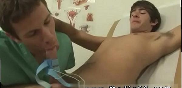  Medical fetish anal exam tube male and boy shows dick to doctor gay